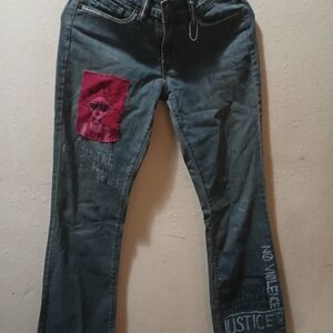 Signature Studio Women's Boot Cut Jeans with Red Patch